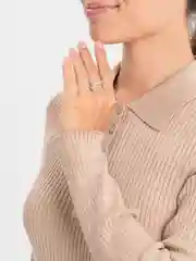 Кольцо с цепочкой "Good Luck"