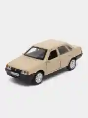 Бежевый машина LADA-21099, 12 см, Технопарк, металлическая, открываются передние двери и багажник