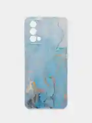 Бирюзовый чехол на Realme GT Master Edition / Реалми GT Master Edition с рисунком, защита камеры
