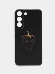 Силиконовый чехол на Samsung Galaxy S22 / Самсунг S22 прозрачный с рисунком, защита камеры