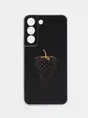 Силиконовый чехол на Samsung Galaxy S22 / Самсунг S22 прозрачный с рисунком, защита камеры