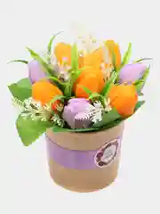Аметистовый букет из мыла, подарочный набор"букет", подарок учителю,коллеге