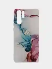 Силиконовый чехол на Huawei P30 Pro / Хуавей P30 Pro прозрачный, с рисунком, защита камеры
