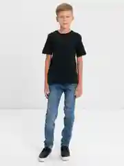 Черный футболка детская
