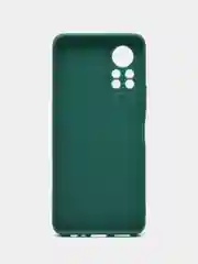 Тёмно-зелёный чехол для Infinix Hot 11S (Инфиникс Хот 11С), силиконовый, матовый