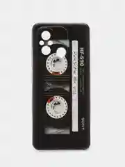 Голубой силиконовый чехол на Xiaomi Redmi 12C/Poco C55 / Редми 12C/Поко C55 прозрачный, с рисунком