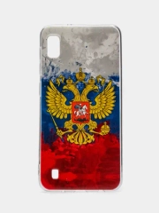 Силиконовый чехол на Samsung Galaxy A10 / Самсунг А10 прозрачный с рисунком, защита камеры