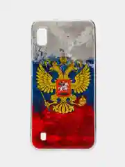 Силиконовый чехол на Samsung Galaxy A10 / Самсунг А10 прозрачный с рисунком, защита камеры