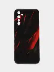 Силиконовый чехол на Realme 6 Pro / Реалми 6 Про прозрачный, с рисунком, защита камеры