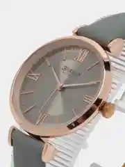Коричневый женские наручные часы Curren 9079 в подарочной упаковке
