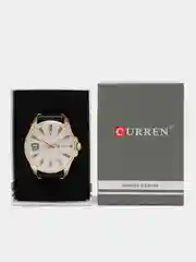 Коричневый мужские наручные часы Curren 8371 в подарочной упаковке