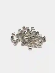 Серебряный кримпы зажимные для создания украшений из бусин и бисера