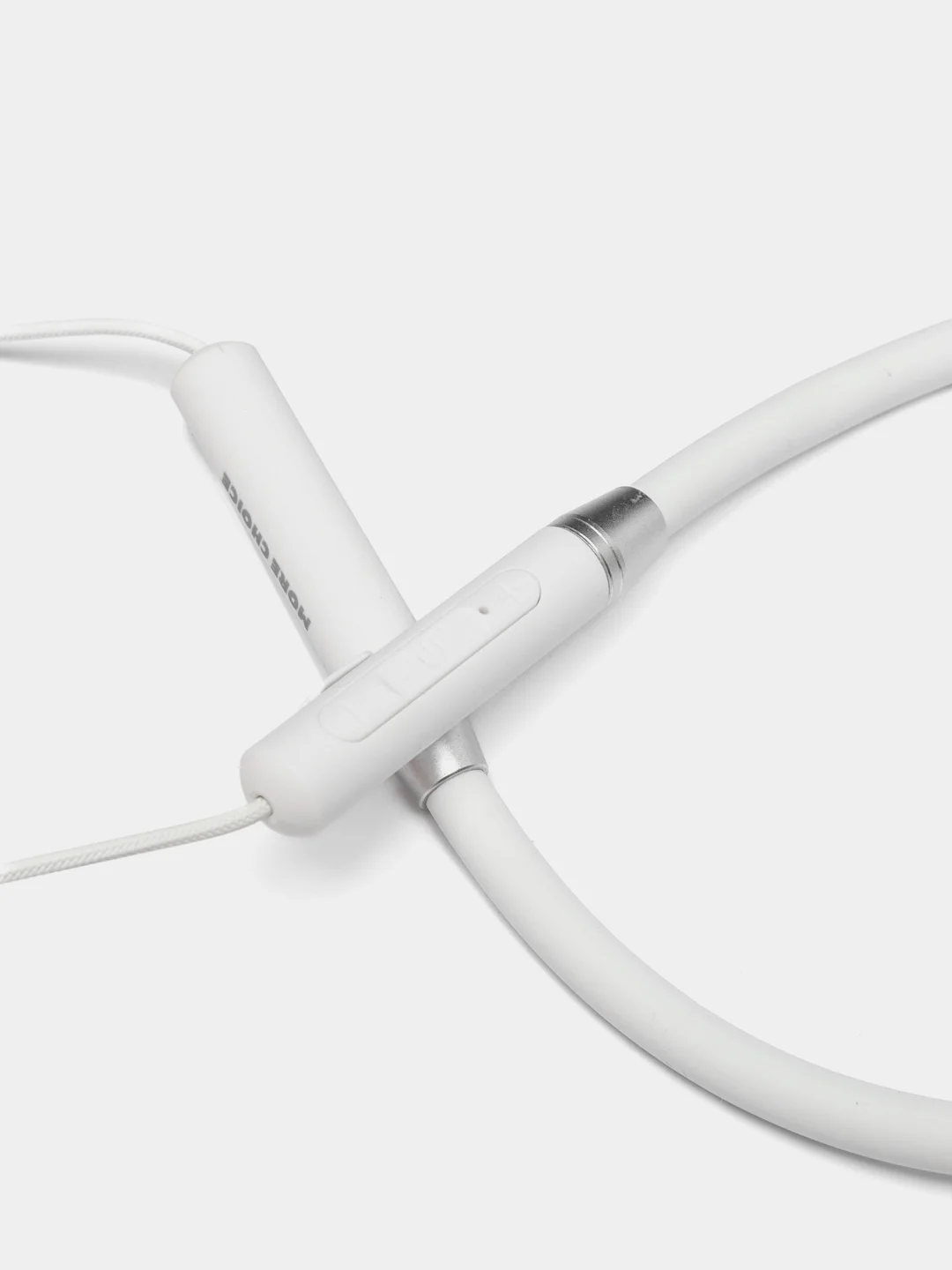 Белый беспроводные Bluetooth-наушники вакуумные с шейным шнурком MC BG31S