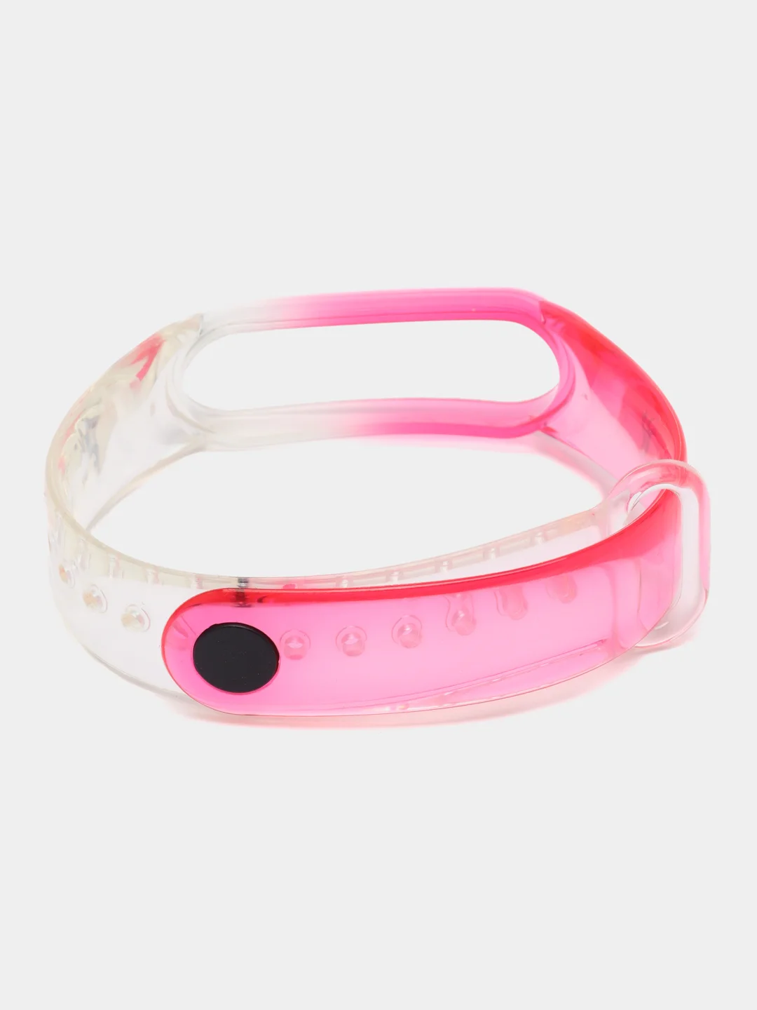 Розовый ремешок для Xiaomi mi band 3 4 5 6 силиконовый прозрачный  фитнес браслет