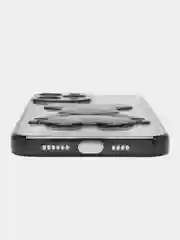 Синий меланж чехол для iPhone 11 / 12 / 13 / 14 Pro Max KAWS силиконовый прозрачный айфон про макс