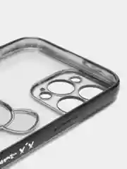 Синий меланж чехол для iPhone 11 / 12 / 13 / 14 Pro Max KAWS силиконовый прозрачный айфон про макс
