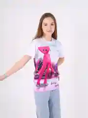 Белый футболка детская