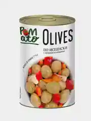 Оливки POMATO по-испански, с овощами и специями, 300 г