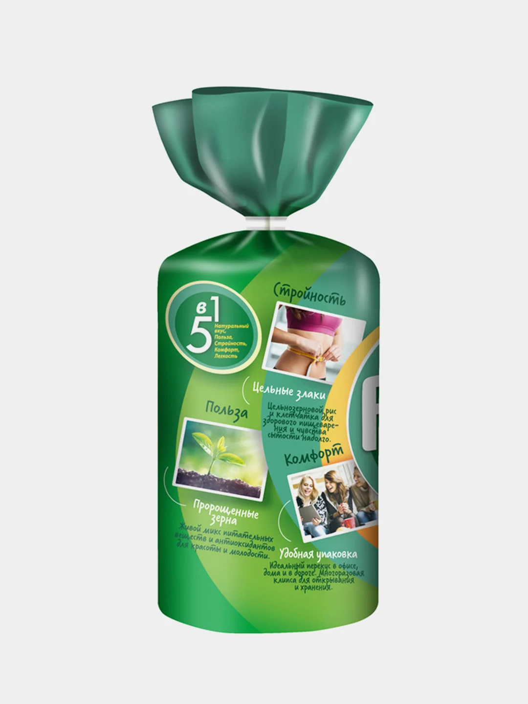 Хлебцы FITSTART рисовые, Укроп с солью, 90 г