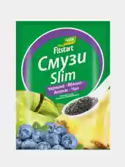 Смузи сухой FITSTART SLIM, Черника-Яблоко-Ананас-Чиа, 20 г