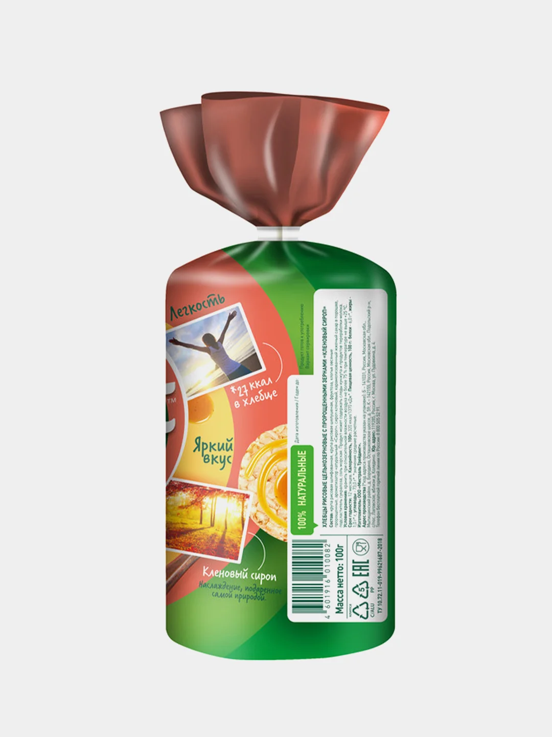 Хлебцы FITSTART рисовые, Кленовый сироп, 100 г