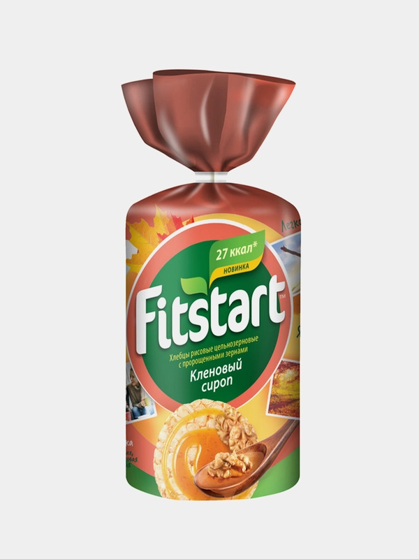 Хлебцы FITSTART рисовые, Кленовый сироп, 100 г