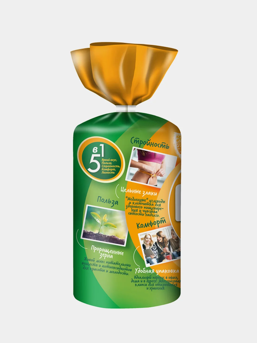 Хлебцы FITSTART мультизлаковые, Апельсин, 100 г