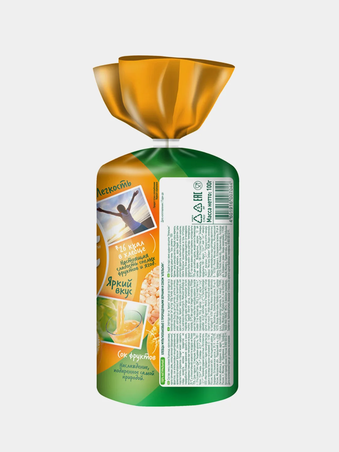 Хлебцы FITSTART мультизлаковые, Апельсин, 100 г