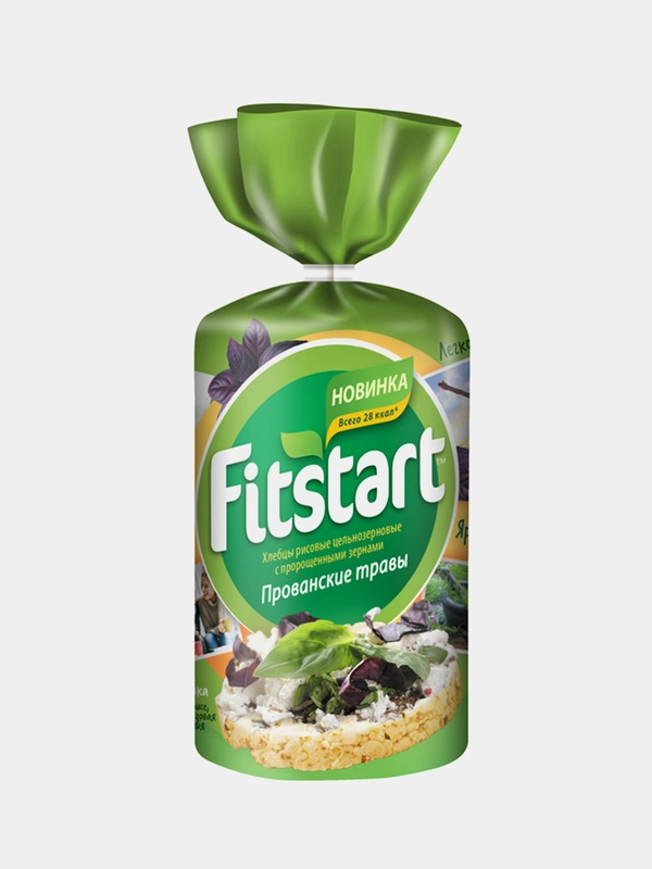 Хлебцы FITSTART рисовые, Прованские травы, 90 г
