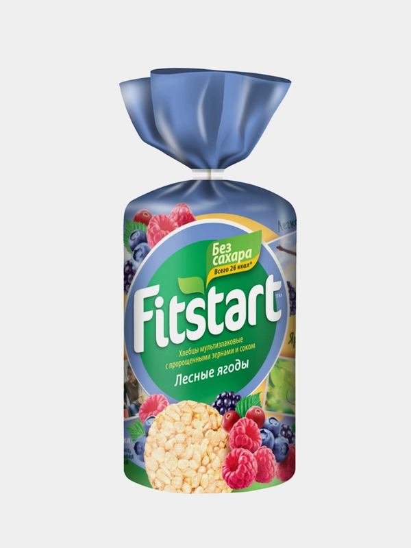 Хлебцы FITSTART мультизлаковые, Лесные ягоды, 100 г