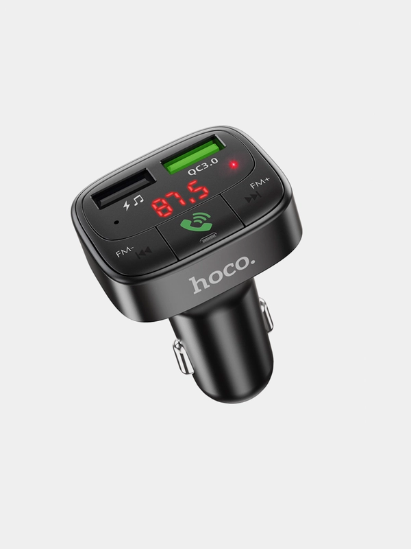 Автомобильный FM-трансмиттер hoco E59 С МИКРОФОНОМ Bluetooth,