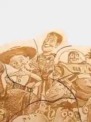 Черный собери деревянный пазл "История игрушек" и "Миньоны"