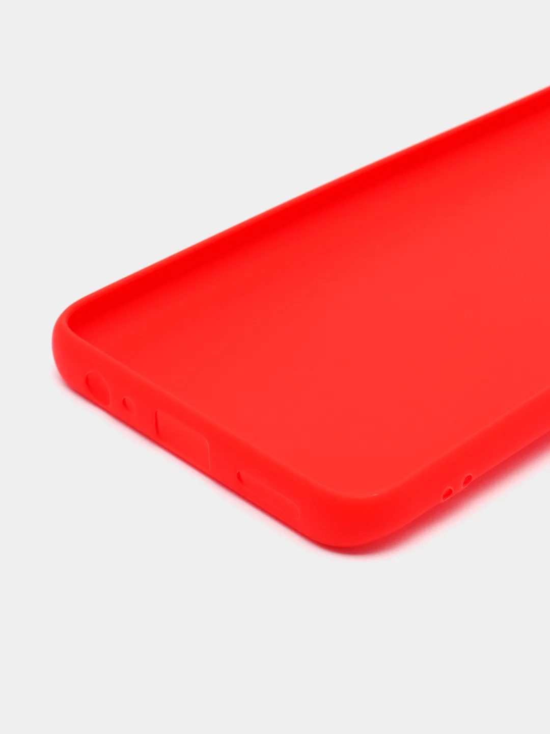 Красный чехол для Infinix Hot 11S (Инфиникс Хот 11С), силиконовый, матовый