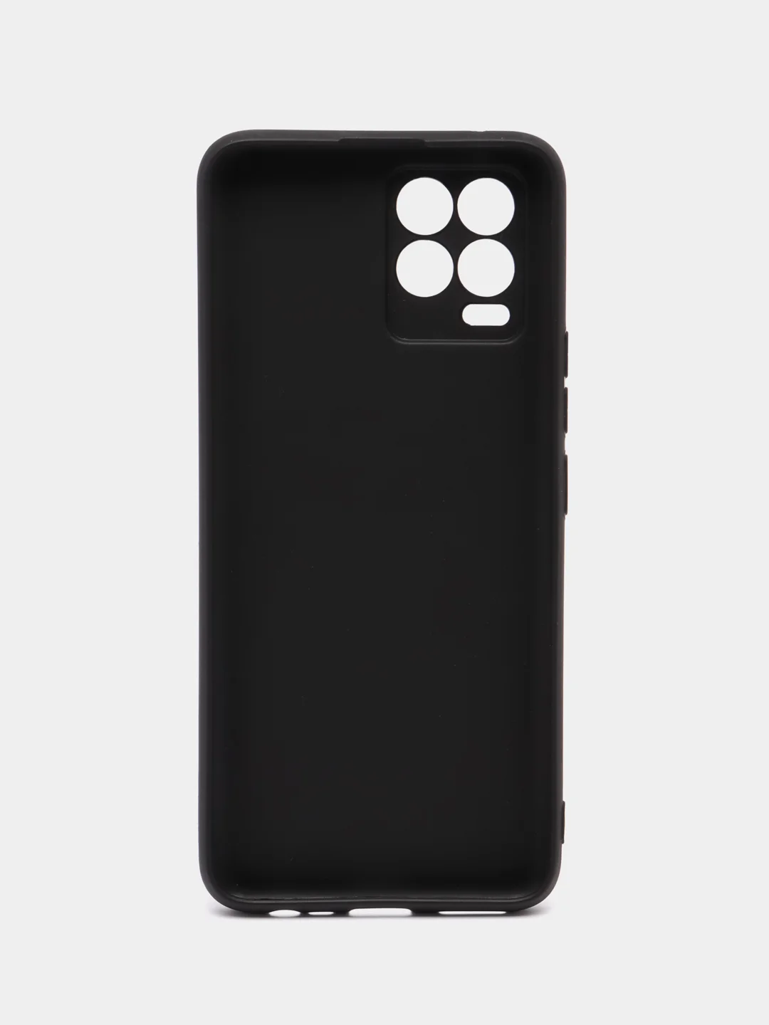 Хром чехол Realme 8 / Realme 8 Pro Реалми 8 Про черный силиконовый матовый