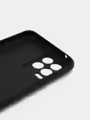 Хром чехол Realme 8 / Realme 8 Pro Реалми 8 Про черный силиконовый матовый