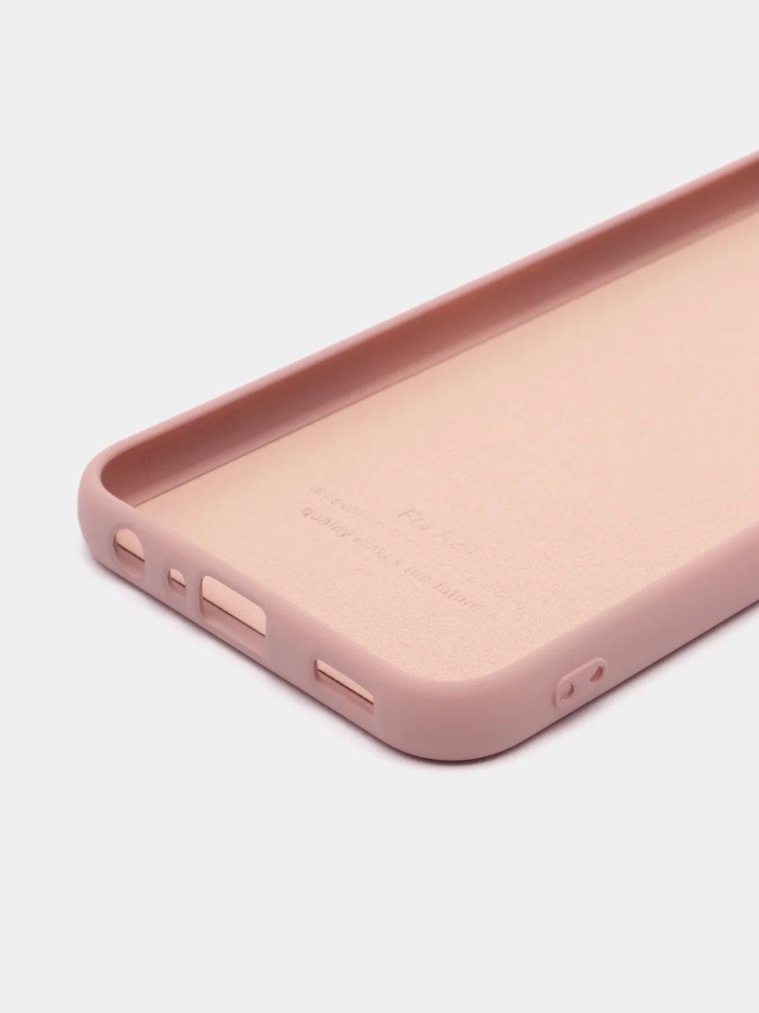 Бежевый чехол силиконовый для Samsung Galaxy A24, Самсунг Галакси А24, Silicone Cover
