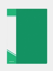 Папка с файлами INFORMAT А4 100 файлов зелен., комплект 1 шт
