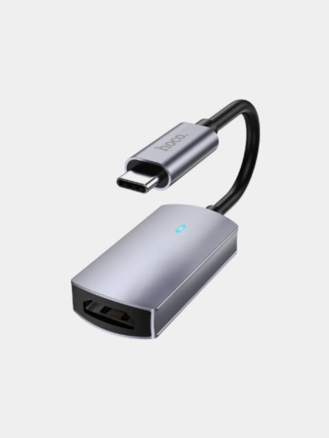 Серый металлик переходник hoco UA20 Type-C - HDMI Conector, 4K ULTRA HD