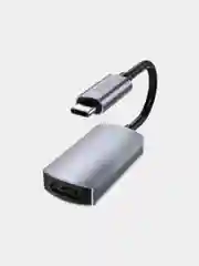 Серый металлик переходник hoco UA20 Type-C - HDMI Conector, 4K ULTRA HD