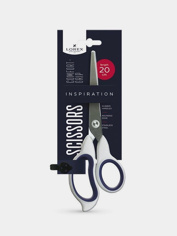 Ножницы LOREX COMFORT-GRIP INSPIRATION 200 мм бело-синий, 1шт