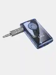 Темно-синий aux, Bluetooth ресивер Hoco E66, автомобильный Bluetooth адаптер, c LED индикатором