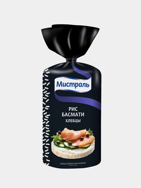 Хлебцы МИСТРАЛЬ Рис Басмати, 100г*2шт