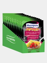 Каша овсяная МИСТРАЛЬ Стройность и детокс, 12 штук по 40 г