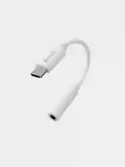 Белый переходник ДЛЯ НАУШНИКОВ hoco LS30 Туре-C - Jack 3.5mm, адаптер AUX Type-C