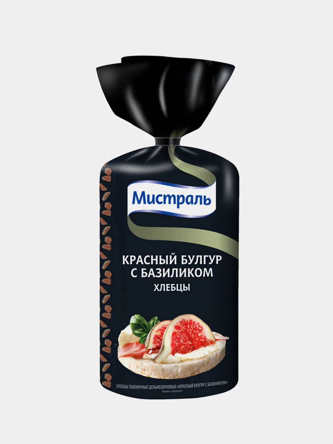 Хлебцы МИСТРАЛЬ Красный булгур с базиликом, 100г*2шт