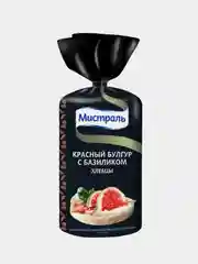 Хлебцы МИСТРАЛЬ Красный булгур с базиликом, 100г*2шт