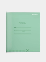 Тетрадь 18 л. кл. Schoolformat ПАСТЕЛЬНО-ЗЕЛЕНАЯ мел. карт. ВД-лак, комплект 20шт