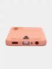 Коралловый чехол Samsung Galaxy A24 / Самсунг Галакси А24, силиконовый, с карманом для карты
