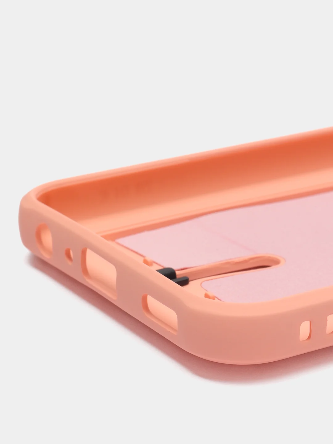 Коралловый чехол Samsung Galaxy A24 / Самсунг Галакси А24, силиконовый, с карманом для карты