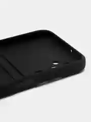 Синий чехол Samsung Galaxy A24 / Самсунг Галакси А24, силиконовый, с карманом для карты